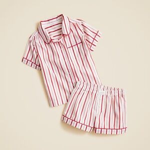 J. Crew Kids Pajama Set in Red and White Stripes
